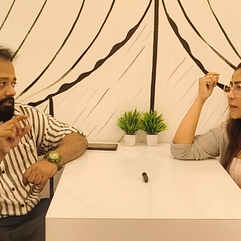 Indian man in a wellness session